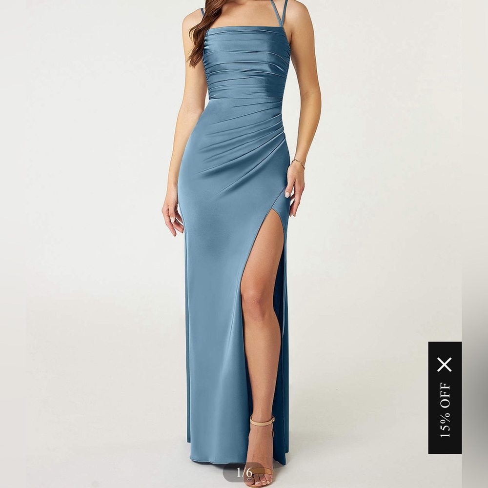 Azazie Bermuda Tie Back Dress
